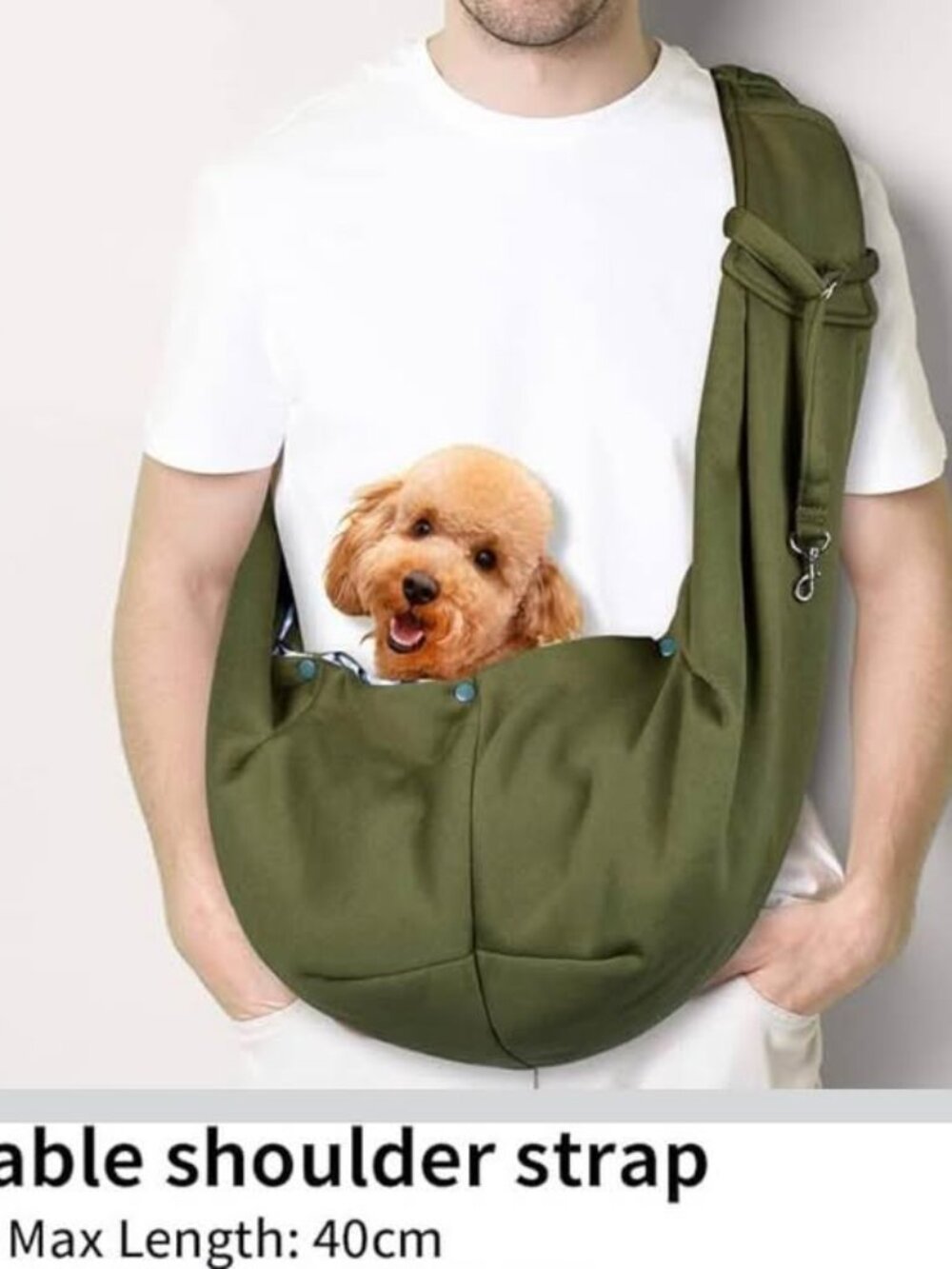 Dog Carrier Bag Dog Sling, Hand Free Pet Carrier for Small Medium Cat Dog, Puppy